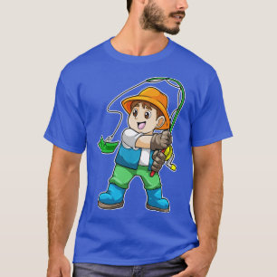 Camiseta Anglas com barra de pesca