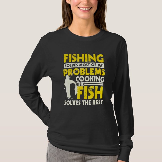 Camiseta Anglas E Cozinhar Design de Peixe (Frente)