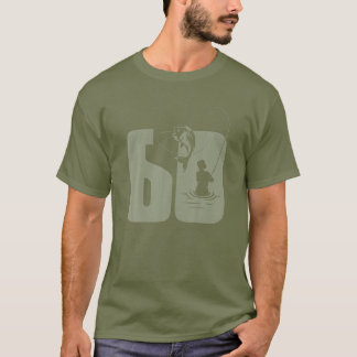 Camiseta Angler de Pesca 60 Aniversário Verde