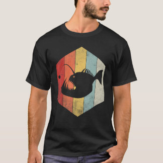Camiseta Angler Fish  Retro Fisherman Vintage Anglerfish
