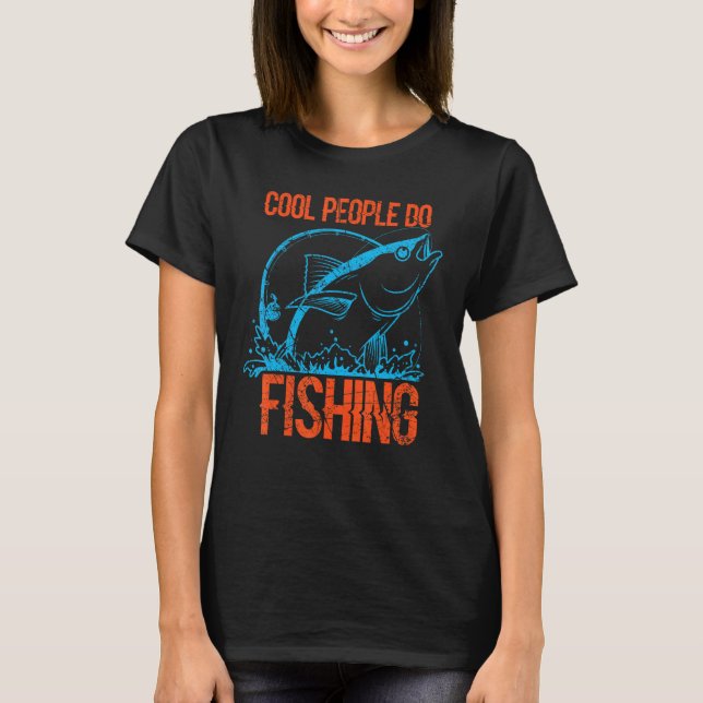 Camiseta Angler S Call Cool People Fishing Angler Tuna (Frente)
