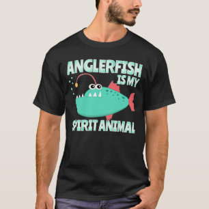 Camiseta Anglerfish é meu espírito animal engraçado