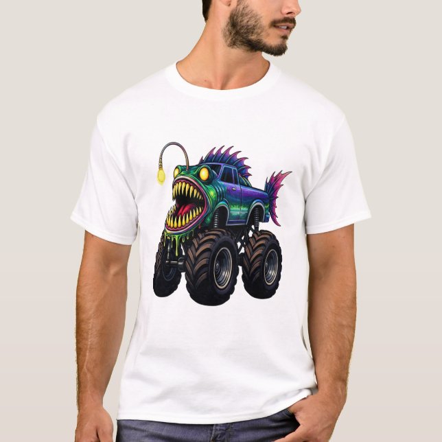 Camiseta Anglerfish Monster Truck (Frente)