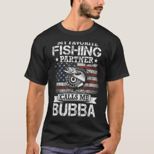 Camiseta Anglês I Meu Parceiro De Pesca Favorito Me Chama B