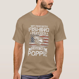 Camiseta Anglês I Meu Parceiro De Pesca Favorito Me Chama P