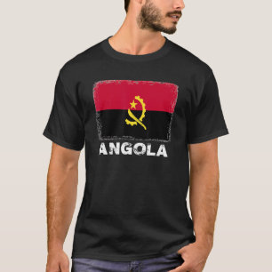 Camiseta Angola: Bandeira Apoio a Mulheres Pessoas Angolana