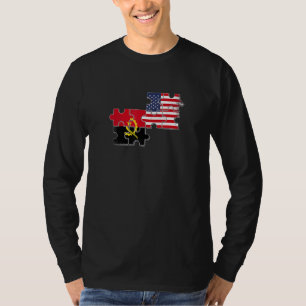 Camiseta Angola EUA País de origem Bandeira americana angol