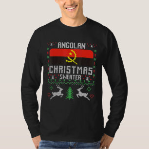 Camiseta Angola Flag Angolan Christmas Sweater