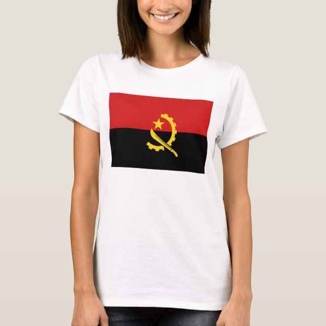 Camiseta Angola Flag x Map T-Shirt (Frente)