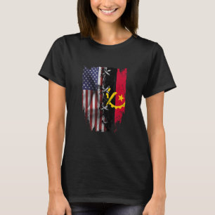 Camiseta Angolano americano cresceu raízes angolanas nos EU