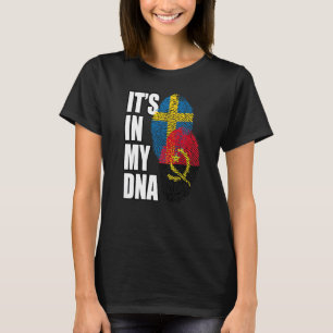 Camiseta Angolano E Sueco - Mistura ADN - Sinalizador Herit