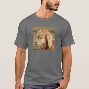 Camiseta Angora Goat Kid - T-shirt Escura Adulta