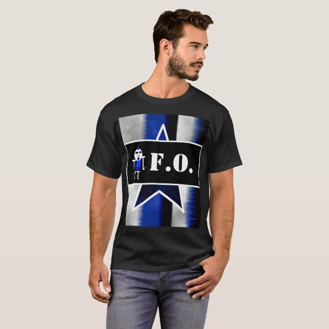 Camiseta Angry Alien Blue [ SKULLien ]  T-Shirt by J.H.T (Frente Completa)