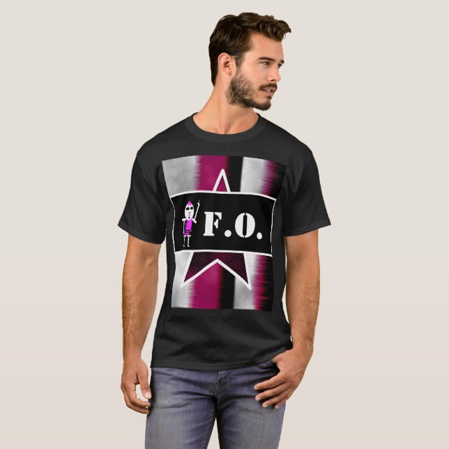 Camiseta Angry Alien Pink Guy [ SKULLien ] T-Shirt (Frente Completa)