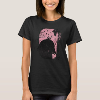 Camiseta Angry At The World Raven Retro Witch Pagan