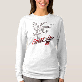 Camiseta Angry Canada Goose Canadian AF