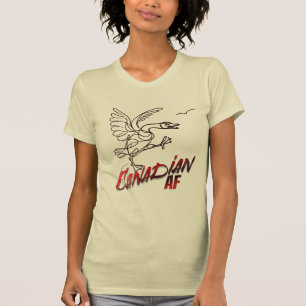 Camiseta Angry Canada Goose Canadian AF