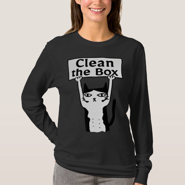 Camiseta Angry Cat Clean The Box Kitten Adopt Forbidden Res (Frente)
