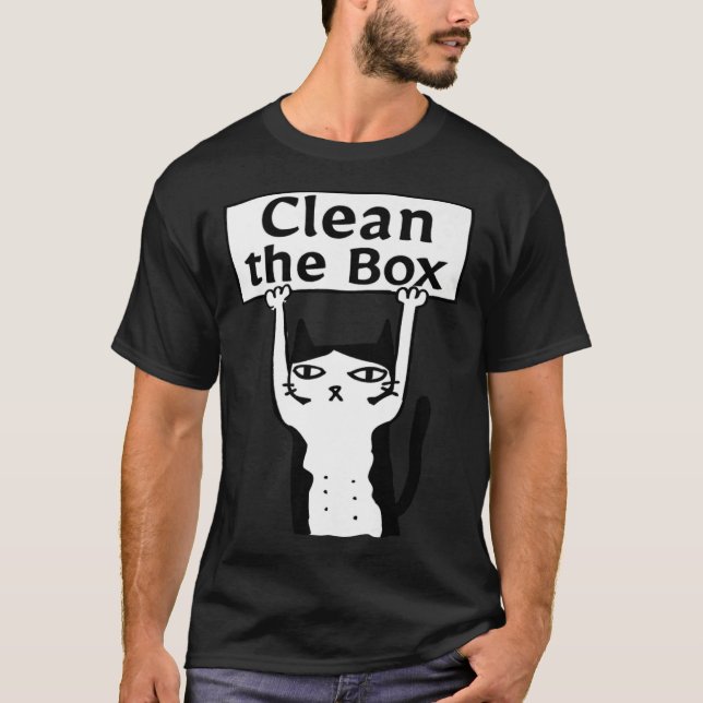 Camiseta Angry Cat Clean The Box Kitten Adopt Forbidden Res (Frente)