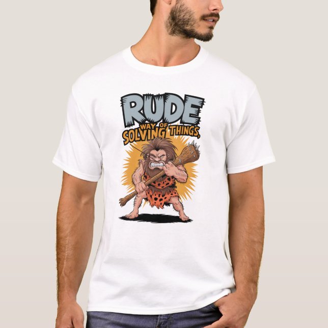 Camiseta Angry Caveman com o Clube Spiked (Frente)