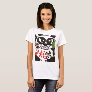 Camiseta Angry Face Panda God  T-Shirt