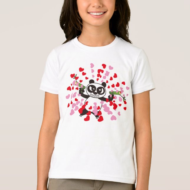 Camiseta Angry Face Panda Loves (Frente)