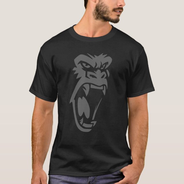 Camiseta Angry Gorilla Face For Men Women Kids  1 (Frente)
