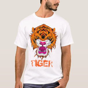 Camiseta Angry Tiger Head