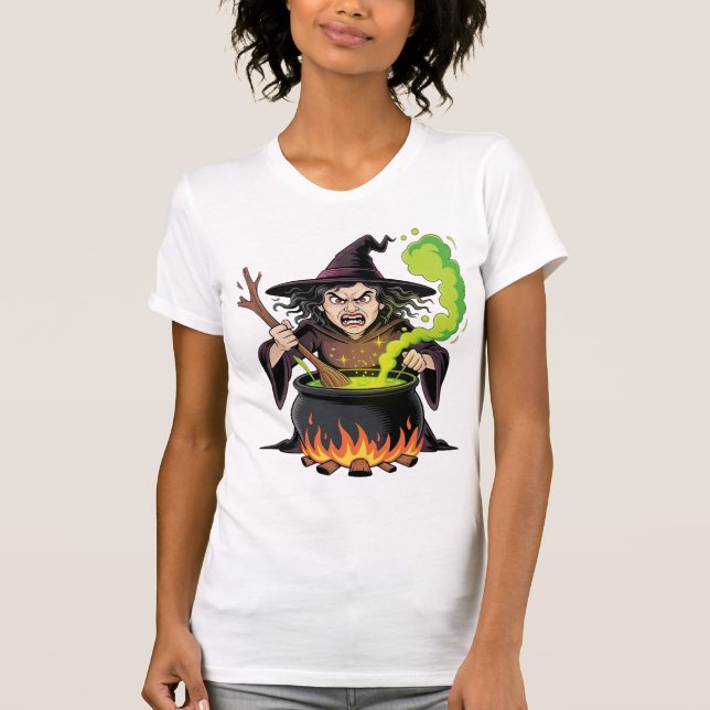 Camiseta Angry Witch Halloween (Frente)