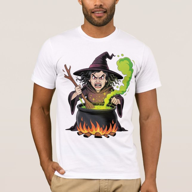 Camiseta Angry Witch Halloween (Frente)