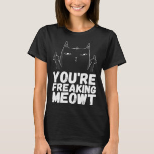 Camiseta Angrycats Gato Sarcástico Humor de Gato Preto
