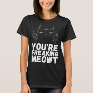 Camiseta Angrycats Sarcastic Cat Black Humor