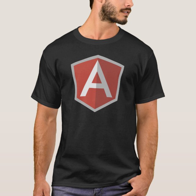 Camiseta AngularJS Shield Logotipo (Frente)