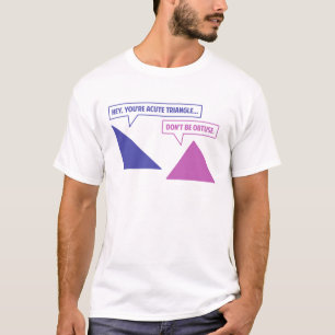 Camiseta Ângulo obtuso de triângulo agudo