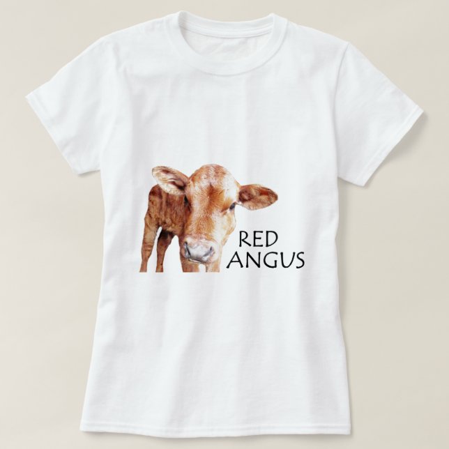 Camiseta Angus vermelho (Frente do Design)