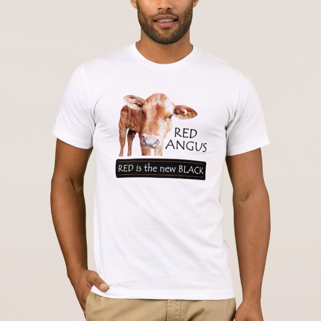 Camiseta Angus vermelho (Frente)