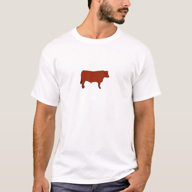 Camiseta Angus vermelho Bull (Frente)
