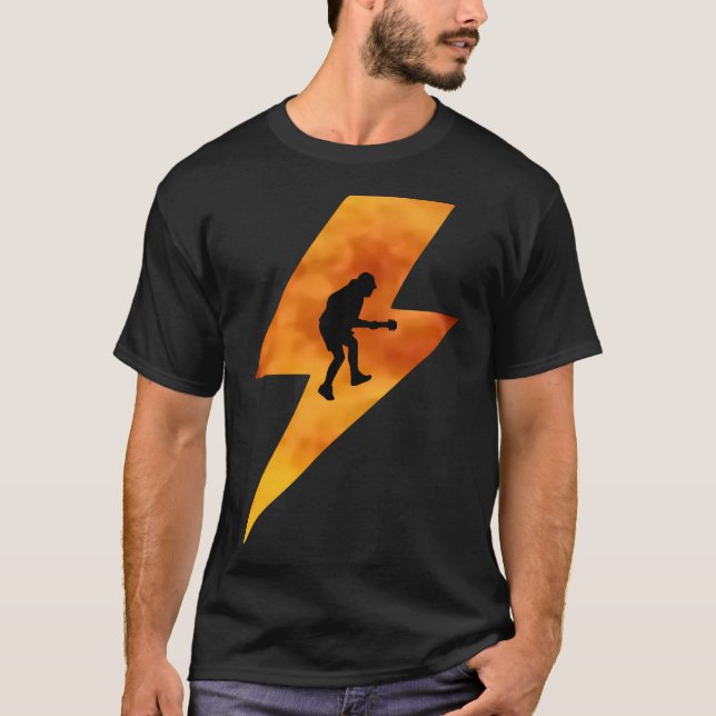 Camiseta Angus Young High Voltage (Frente)