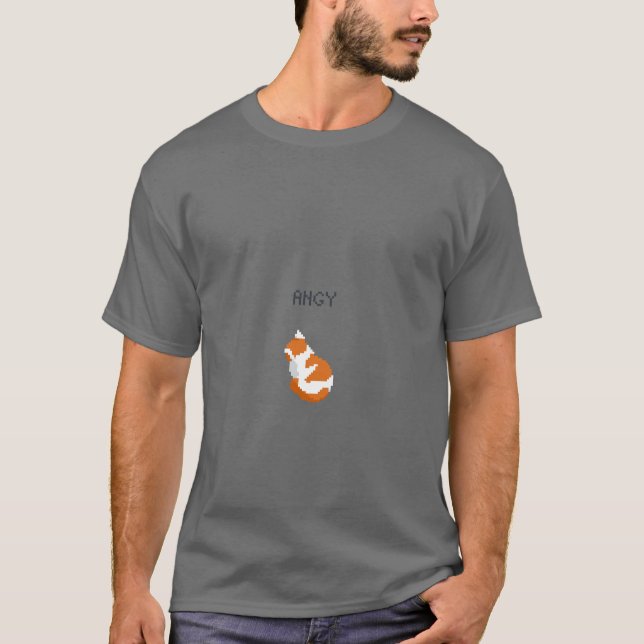 Camiseta Angy Kitten Meme Pixel Art (Frente)