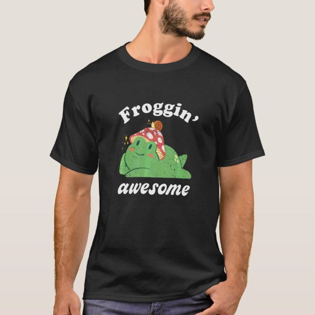 Camiseta Anim Anfíbio De Toad Cute Fantástico De sapo Puns  (Frente)