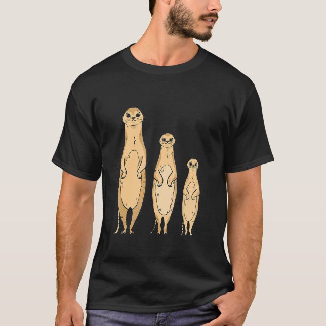Camiseta Anim de Mulheres Animais de Meerkat (Frente)
