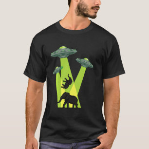 Camiseta Anima De Rapto De Elefantes De Crenças Da Alieníge