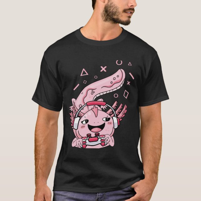 Camiseta Animação Axolotl - Animação para Gaming Axolotl (Frente)