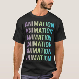 Camiseta Animação Azul Roxa