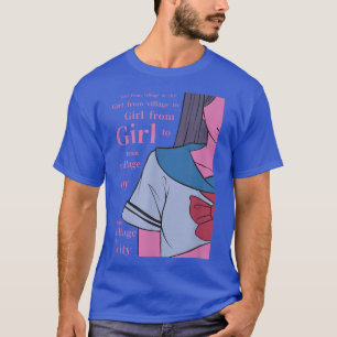 Camiseta Animação da Garota LoFi Japonesa Aestheti