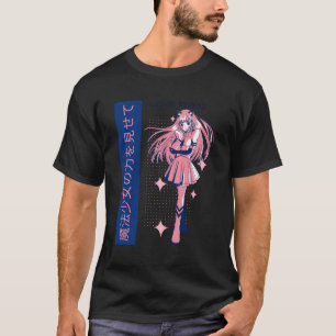 Camiseta Animação da Menina de Manga