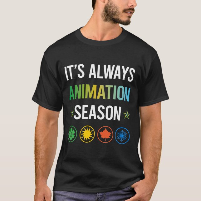 Camiseta Animação da Temporada Divertida (Frente)