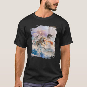 Camiseta Animação Engraçada da Selva Kawaii Zoo Animal Gráf