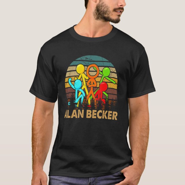 Camiseta Animação Gráfica Alan Beckers Merch Jogando Jogado (Frente)