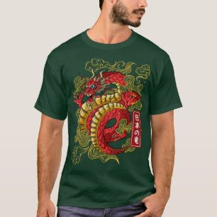 Camiseta Animação japonesa do dragão japonês dragões de tok